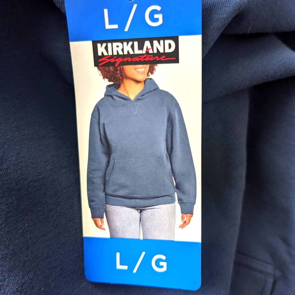 L:💙 Kirkland Signature Women's large hoodie